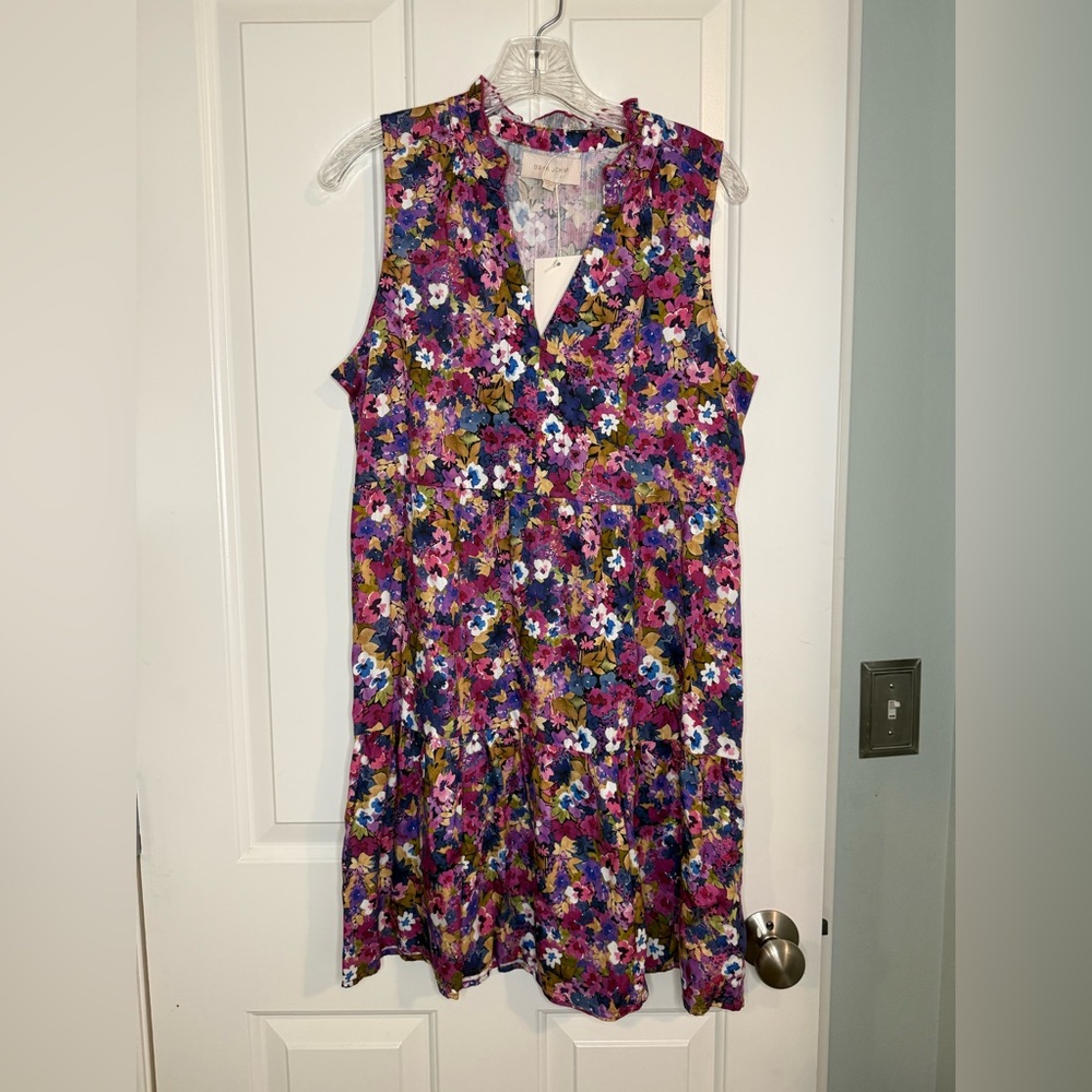 Dear John NWT floral tiered dress size S
